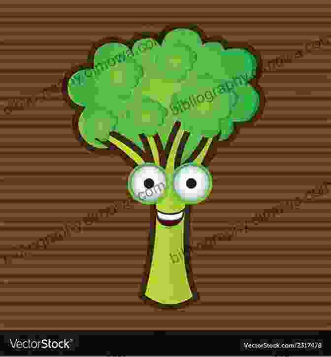 A Smiling Broccoli With Funny Eyes And A Big Grin Count To 10 With Funny Vegetables : For Ages 2 And Up